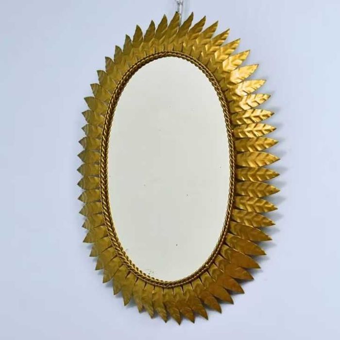 Дзеркало антикварне кругле, овальне. Зеркало, солнце, Франция