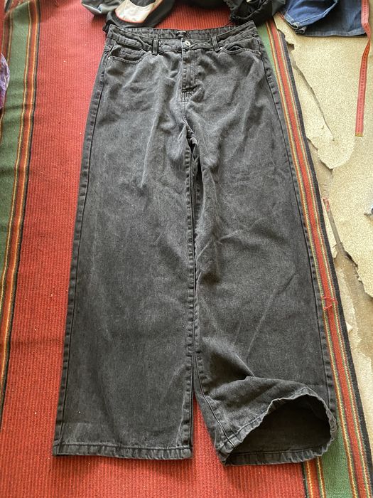 Baggy jeans black y2k sk8 rap super baggy