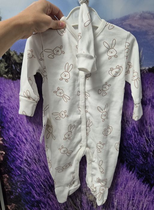 Чоловічок молочний з шапочкою 62 р.