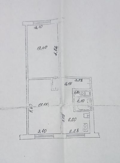 Продаж двокімнатна квартира на мкрн Ювілейна