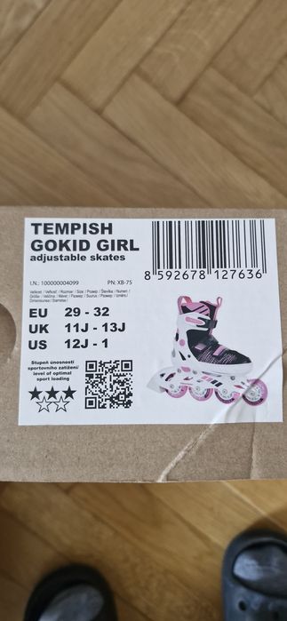 Rolki Tempish regulowane 29-32 plus komplet ochraniaczy