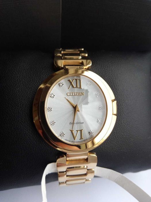 Женские часы 10 бриллиантов Citizen EcoDrive Capela Diamond EX1512-53A