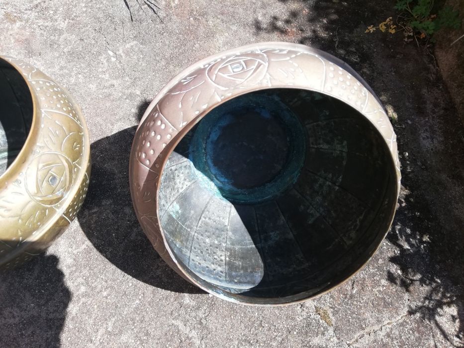 Cobre vintage jardim.