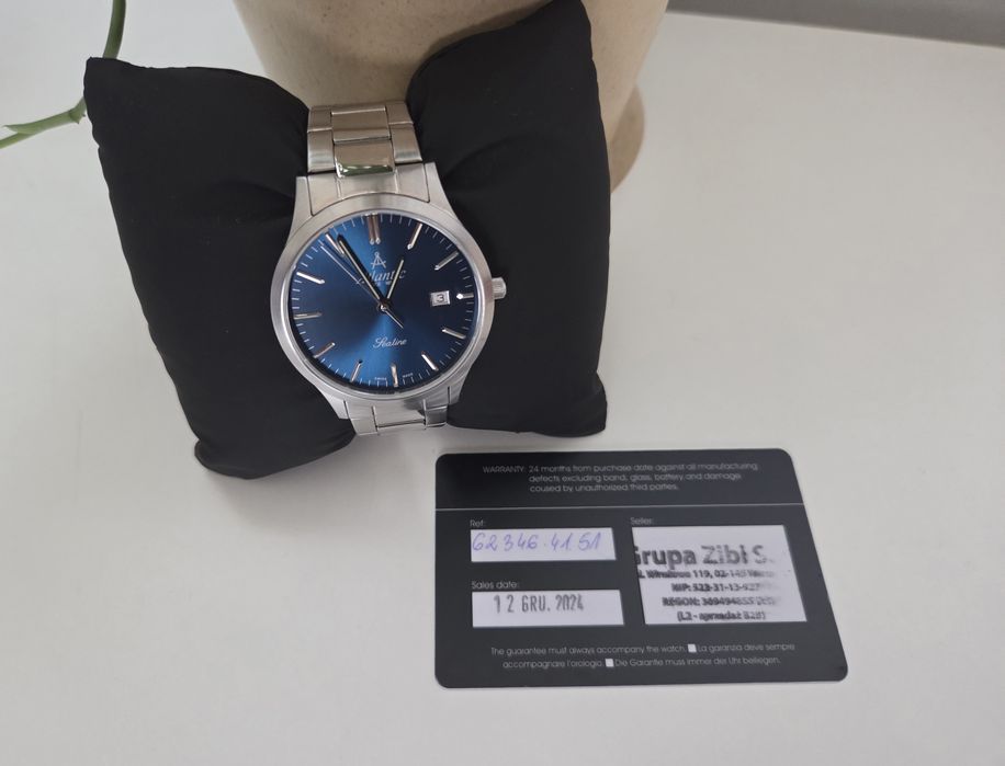 Zegarek męski Atlantic Sealine 62341 srebrna bransoleta