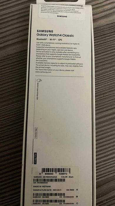 Galaxy Watch4 Classic Bluetooth (46mm) Smartwatch GWARANCJA 12.2024