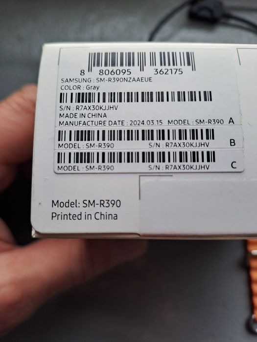 Opaska sportowa Samsung Galaxy Fit3 SM-R390 grafitowa + pasek