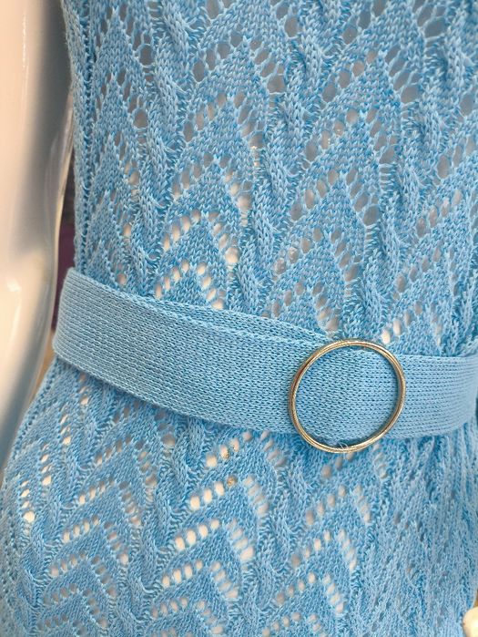 Piękna długa sukienka niebieska s m l