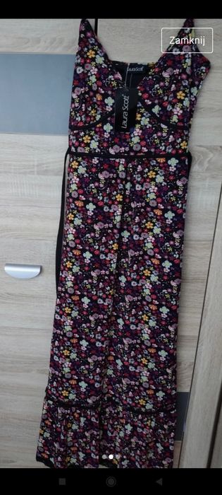 Sukienka damska koktajlowa długa