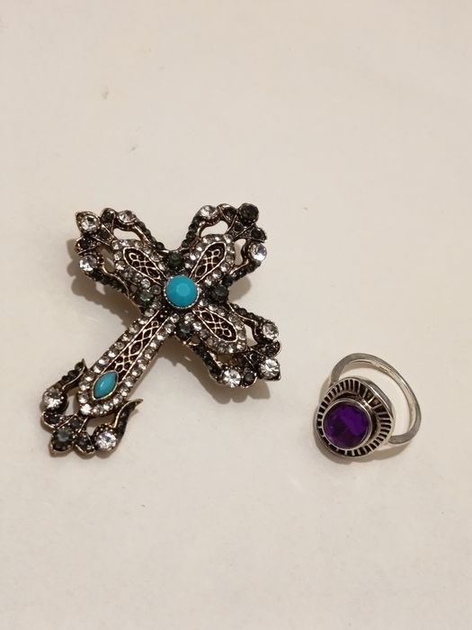 Broszka - wisiorek + Pierścionek