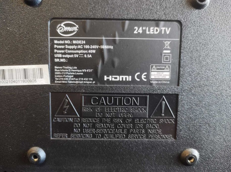TV LED 24" eSmart com comando original63825781731203122