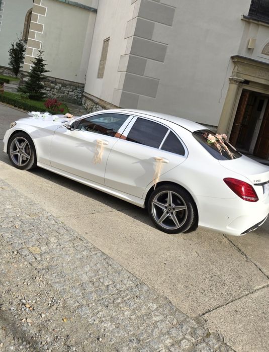 Biały Mercedes do ślubu 350 zł
