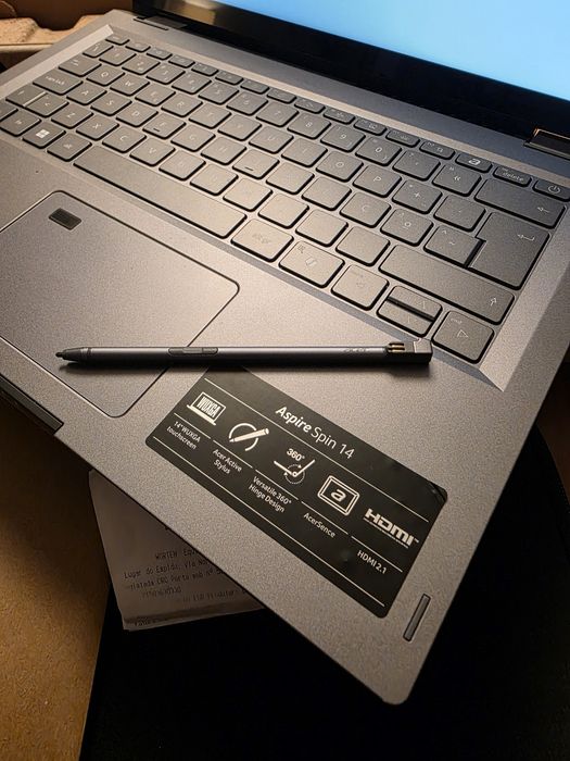 Acer Aspire Spin 14" Touchscreen + Pen 16GB 512GB, Acer Swift SnapDragon 1TB. Troca/retoma. Fatura, garantia, caixa, bolsa