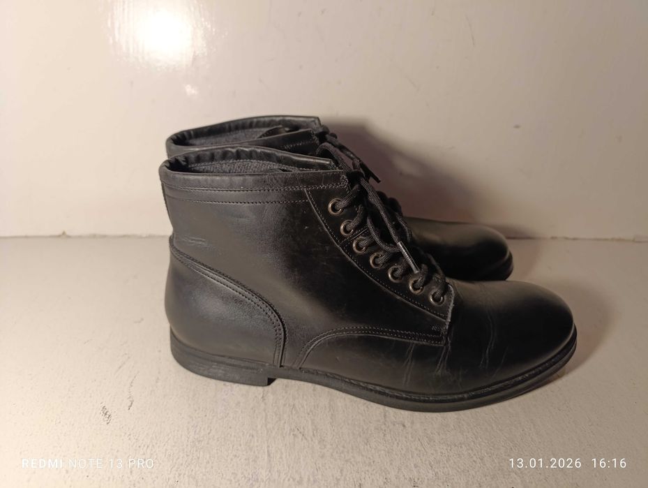 botki skórzane męskie Zara