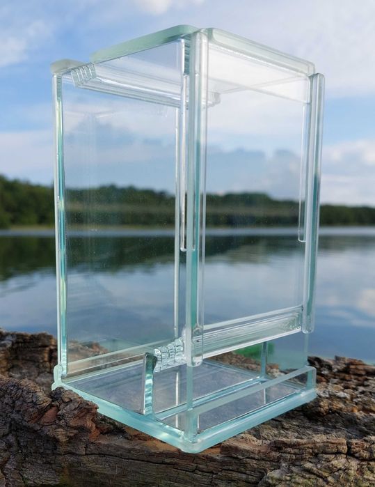 Małe Profesjonalne Terrarium 7x7x13cm szkło potrójna wentylacja EKO