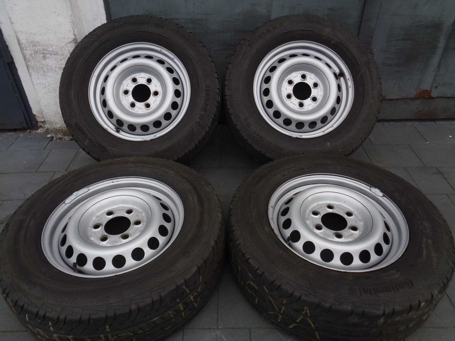 Koła stalowe letnie 16 cali 5x130 MERCEDES Sprinter W906, VW Crafter, opony Continental 7mm