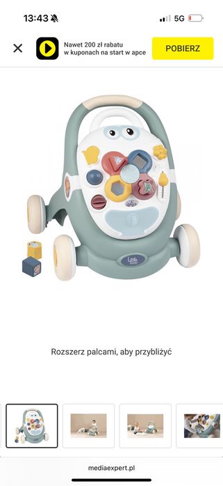 SMOBY 3w1 Pchacz chodzik dla dziecka Wrocław