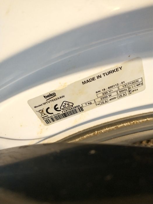 Pralka Beko 7kg 52cm slim 1000obr do 20km transport gratis