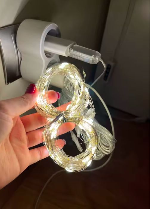 USB Святкова гірлянда Лампа, штора