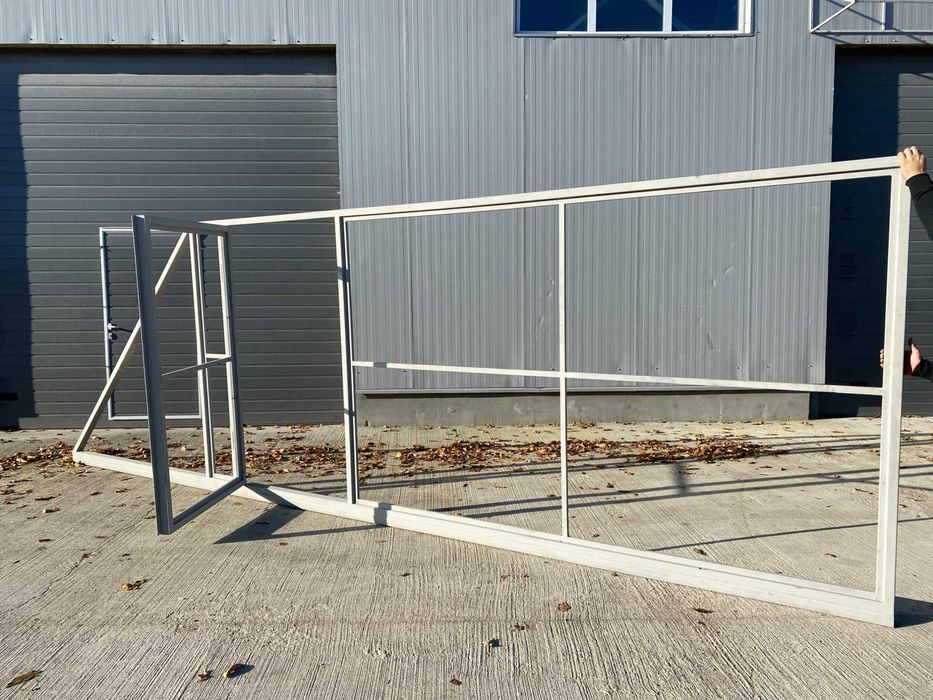 Відкатні ворота з хвірткою, Комплект звари сам, Відкатні ворота