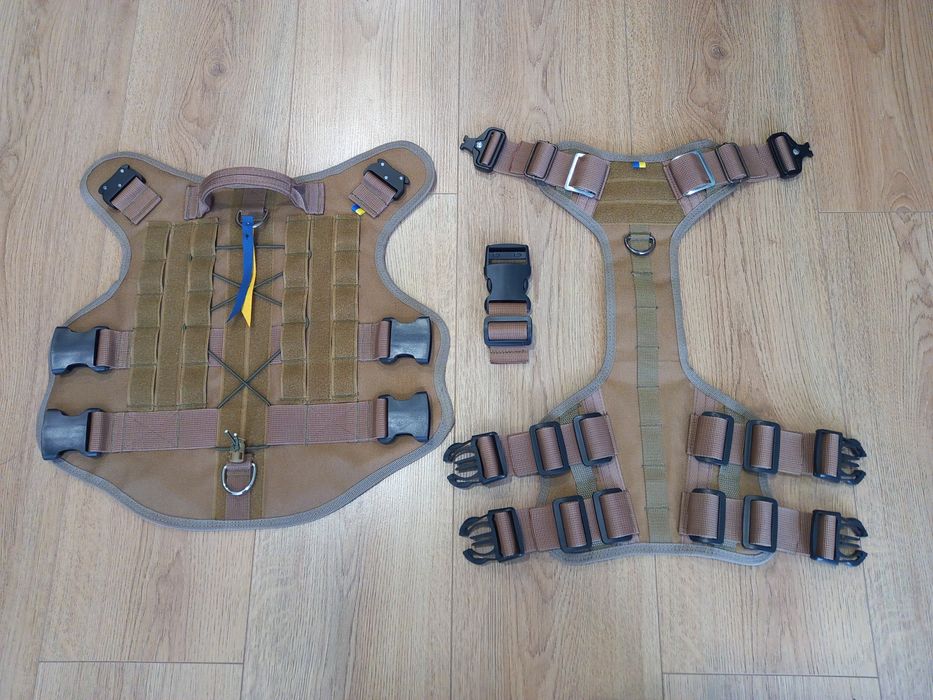 Шлейка жилет тактическая шлея для собак. К9. Molle. Усиленный. Новый.
