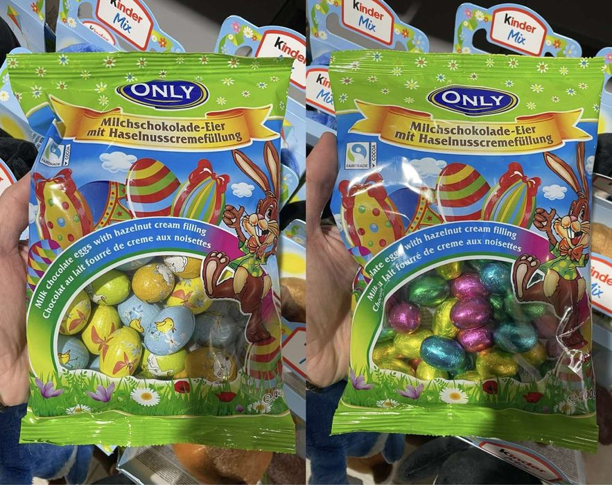 Шоколадні яйця Онлі 400г / Пасхальні яйця Only / Пасха