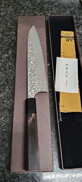 Faca Japonesa yoshimi Kato black Damascus sg2