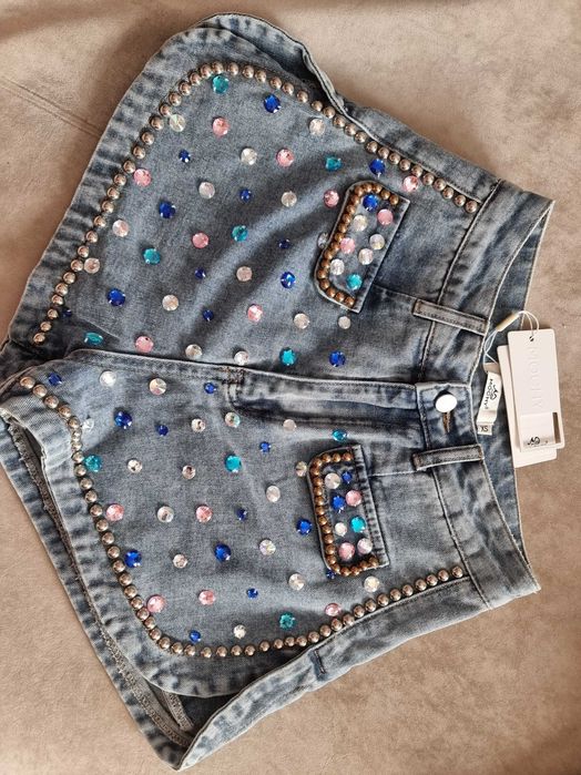 Spodenki jeansowe Xs-S mochy