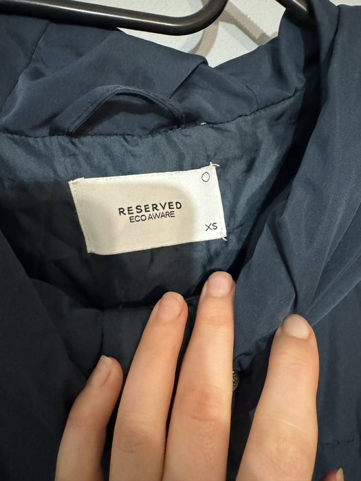 Pikowany płaszcz damski oversize rozmiar XS-S