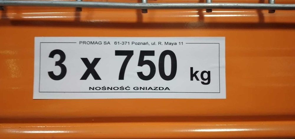 Regał magazynowy Promag 1 kpl