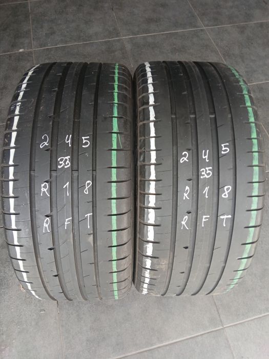 2 pneus 245 35 r18 RFT Goodyear