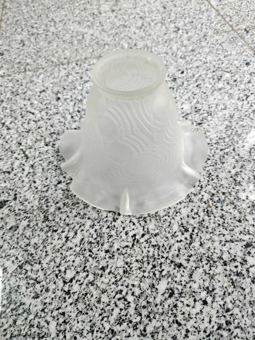 Abajour vidro vintage usados