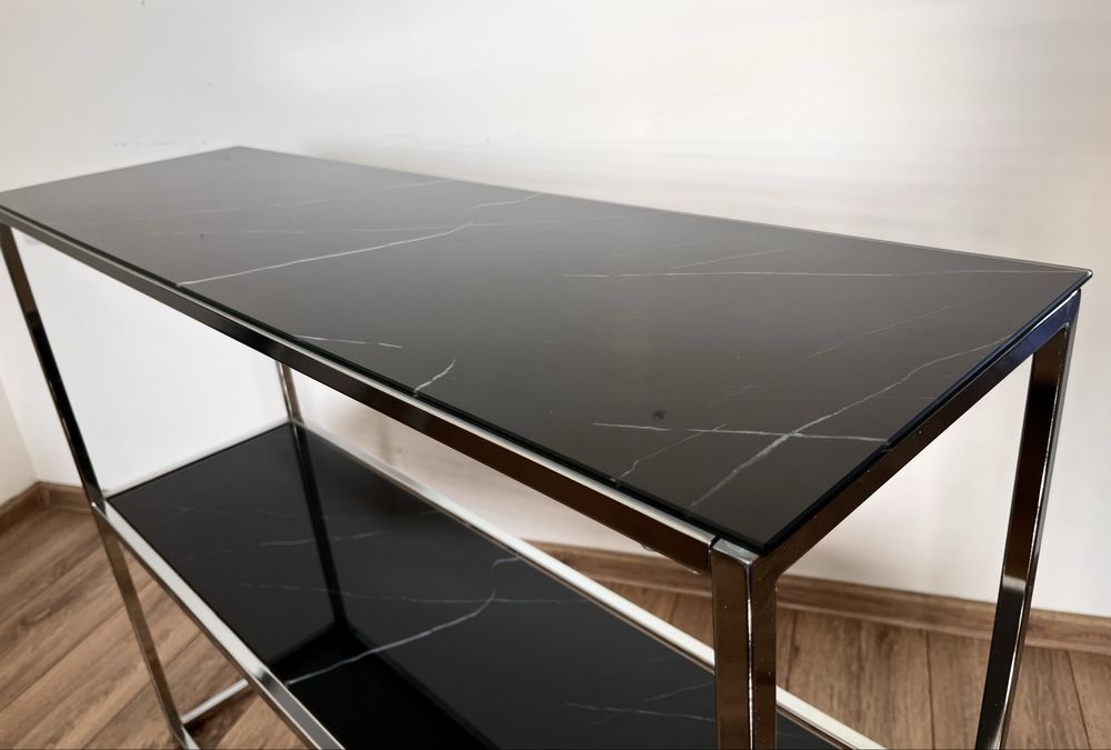 Konsola glamour bali marmur szkło toaletka biurko