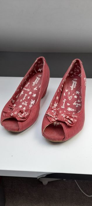 Buty damskie 39 kobiece czerwone na platformie jennifer&jennifer