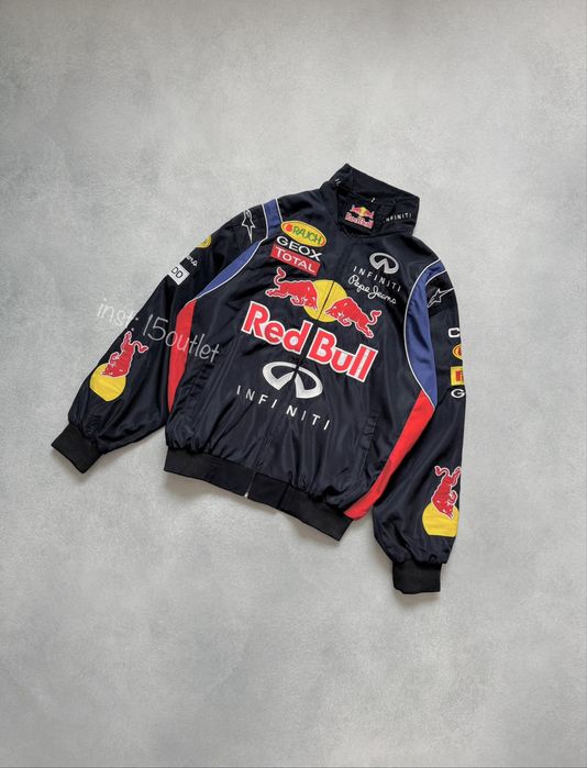 Куртка бомбер RedBull Infiniti Оверсайз Вітровка Редбулл Мотокуртка Y2K