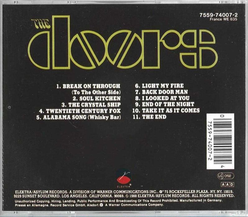 Doors - - - - - The Doors - - - - - CD435388564437749762