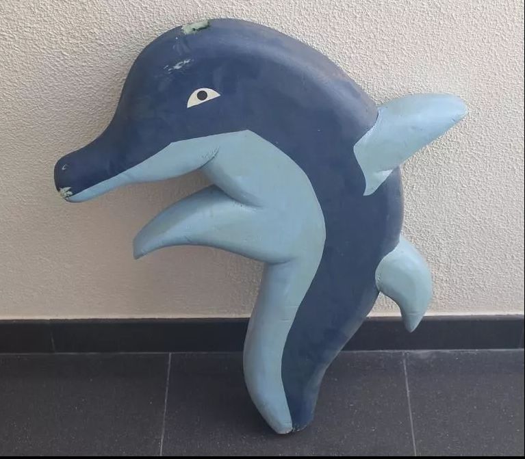 Golfinho e Peixe em Esferovite