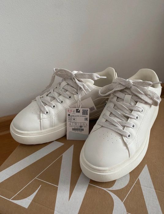 Buty sneakersy białe Zara