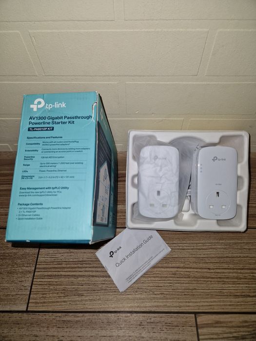 Powerline адаптери TP-Link TL-PA8010P KIT AV1300 Gigabit