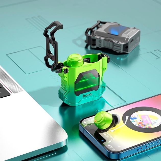 Беспроводные наушники Hoco EW33 Interstellar TWS зеленый