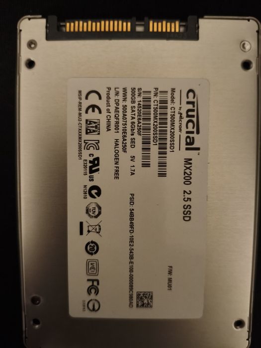 SSD 500GB Crucial