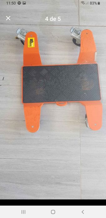 Base deslizante para estacionamento