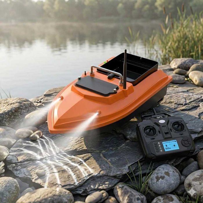 Карповый кораблик GPS 160 точек 24000 mA  Сумка в подарок Кораблик для рибалки