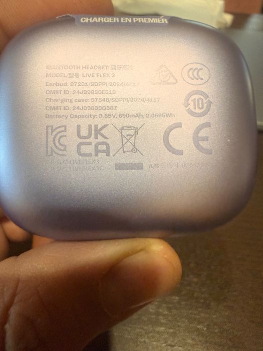 JBL LIve Flex 3 fioletowe mało używane