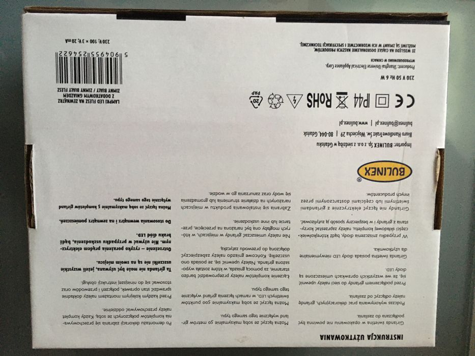 Bulinex lsmpki zewnetrze 100 ledbisly zimny + zimny flesz