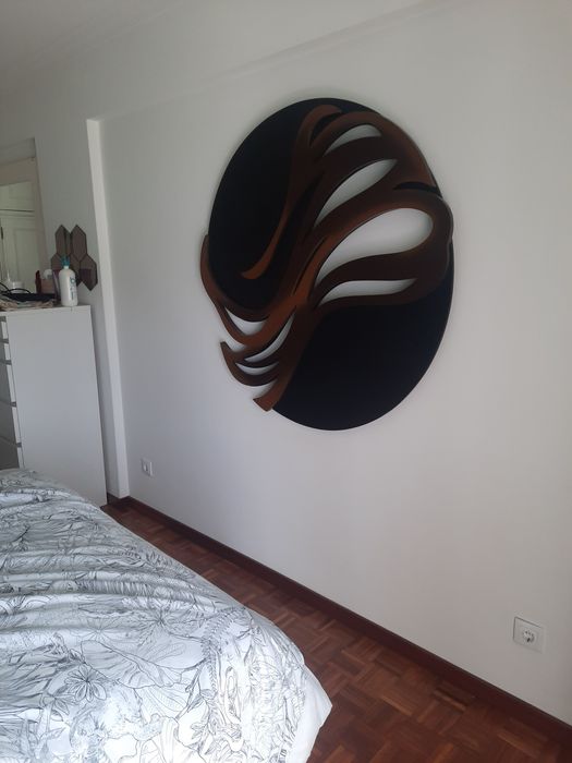 Quadro/escultura madeira