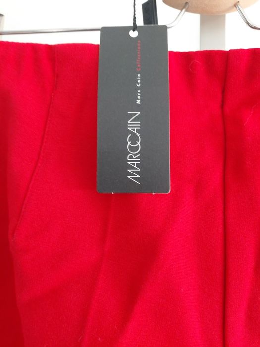 Nowe spodnie damskie Marc Cain czerwone spodnie rozm.  L