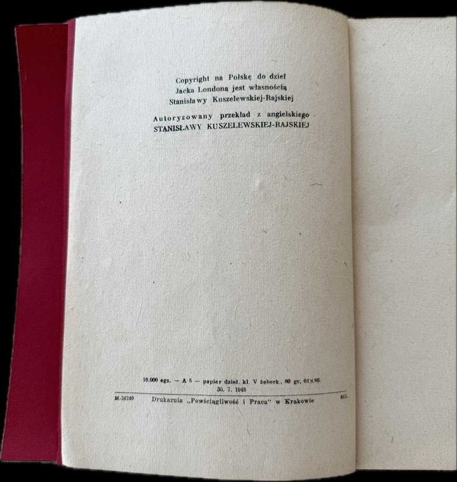 Serce kobiety Jack London 1948