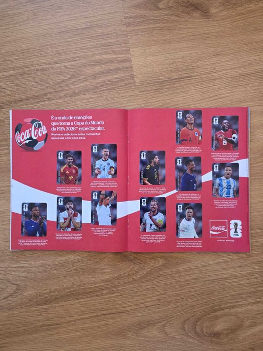 Cromos coca, impressão em papel brilhante autocolante - Versão europeia