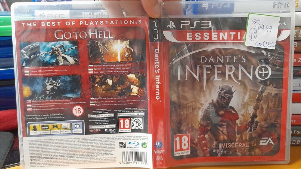 Dante's inferno ps3, sklep Tychy, wymiana, okładka PL