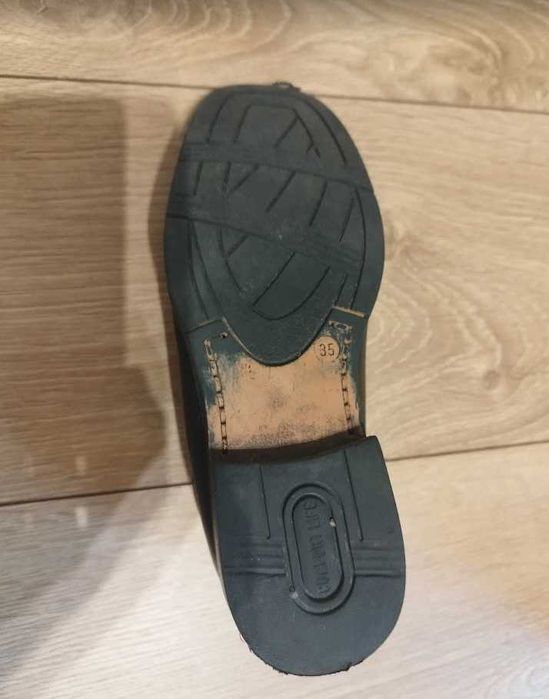 Skórzane mokasyny męskie czarne